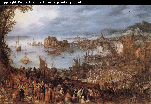 Jan Brueghel The Elder Great Fish-Market